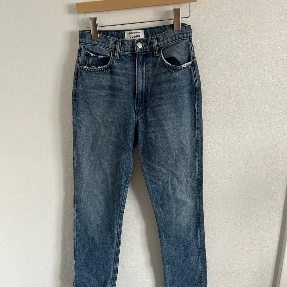 Reformation Stevie Ultra High Rise Jeans - Sydney, size 26 - Picture 2 of 6